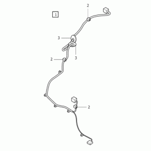 VOLVO ALKATRÉSZ : 30786217 - Kábelköteg, csomagtér ajtóhoz