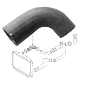 VOLVO ALKATRÉSZ : 9434450 - Turbócső felső (D5252T)