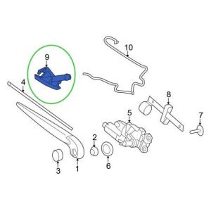 VOLVO ALKATRÉSZ : 31253428 - Hátsó szélvédőmosó fúvóka