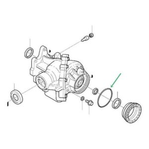 VOLVO ALKATRÉSZ : 977023 - O gyűrű szöghajtómű - beállító anya
