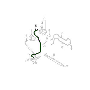 VOLVO ALKATRÉSZ : 30665041 - Kormány szervócső