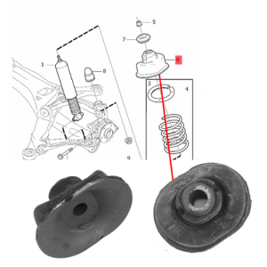 VOLVO ALKATRÉSZ : 8672488 - Ütköző, hátsó tengely