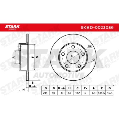 STARK Féktárcsa - SKBD-0023056 - Image 2