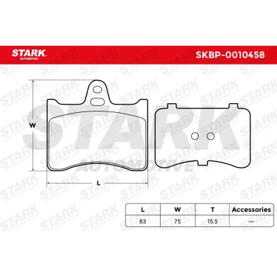 STARK Fékbetét készlet - SKBP-0010458 - Image 3