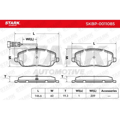 STARK Fékbetét készlet - SKBP-0011085 - Image 3