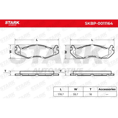 STARK Fékbetét készlet - SKBP-0011164 - Image 3