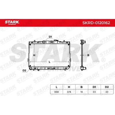 STARK Hűtőradiátor - SKRD-0120162 - Image 2