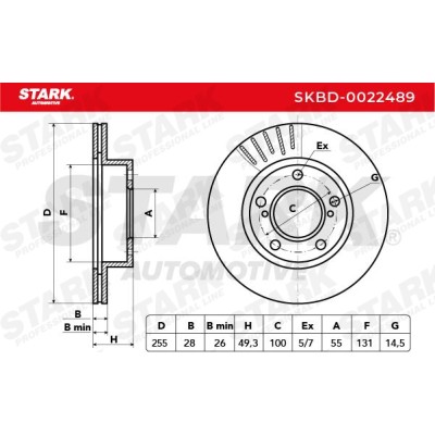STARK Féktárcsa - SKBD-0022489 - Image 3