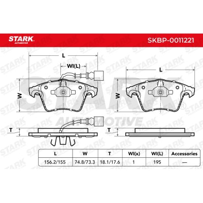 STARK Fékbetét készlet - SKBP-0011221 - Image 3