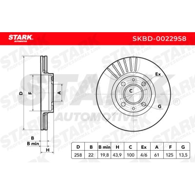 STARK Féktárcsa - SKBD-0022958 - Image 3
