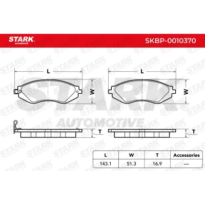 STARK Fékbetét készlet - SKBP-0010370 - Image 4