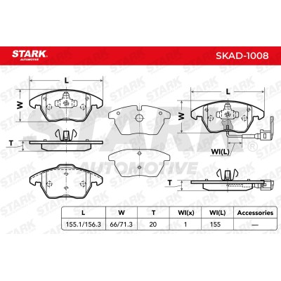 STARK Fékbetét készlet - SKAD-1008 - Image 2