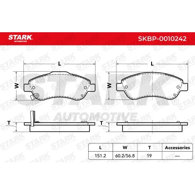 STARK Fékbetét készlet - SKBP-0010242 - Image 4