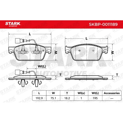 STARK Fékbetét készlet - SKBP-0011189 - Image 4
