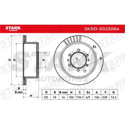 STARK Féktárcsa - SKBD-0023064 - Image 4