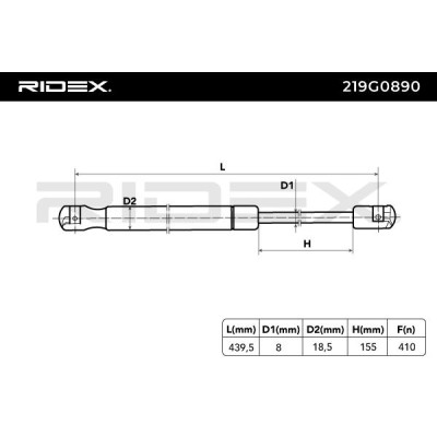 RIDEX Csomagtérajtó teleszkóp - 219G0890 - Image 5