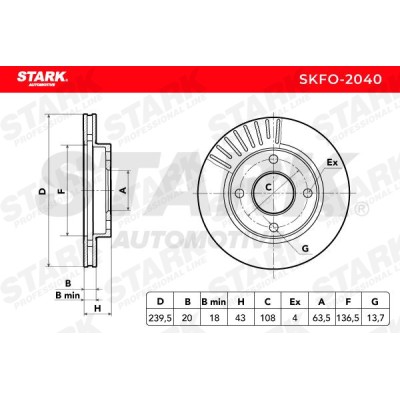 STARK Féktárcsa - SKFO-2040 - Image 5