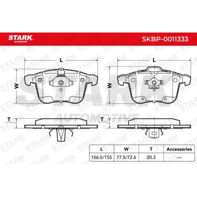 STARK Fékbetét készlet - SKBP-0011333 - Image 6