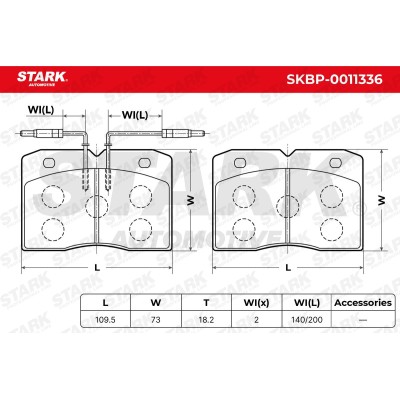 STARK Fékbetét készlet - SKBP-0011336 - Image 6