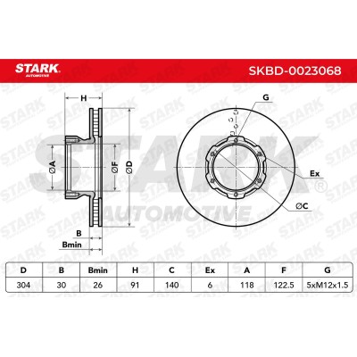 STARK Féktárcsa - SKBD-0023068 - Image 6