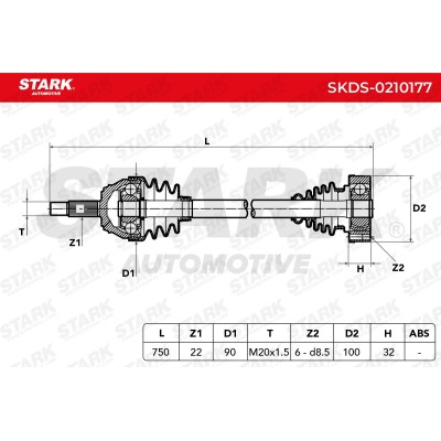 STARK Féltengely - SKDS-0210177 - Image 6